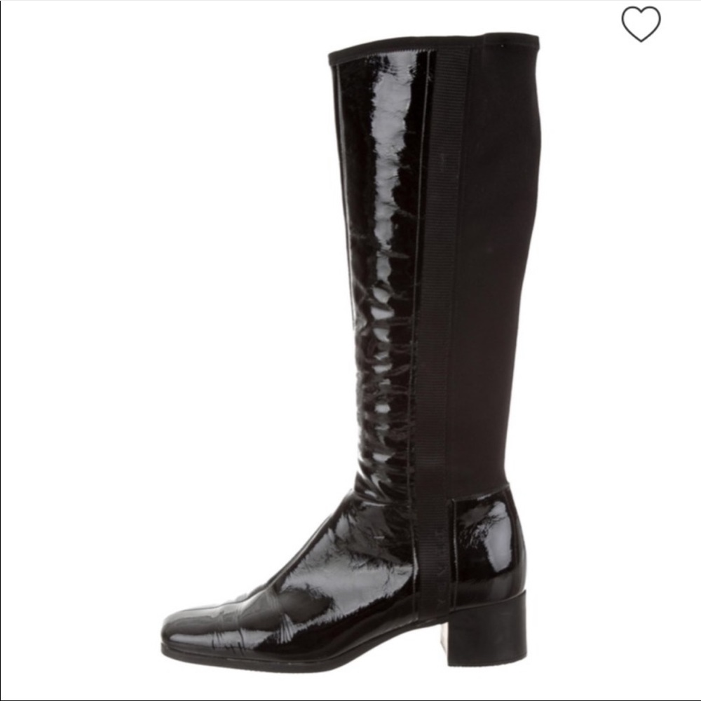 Prada Sport Square Toe Knee High Boots